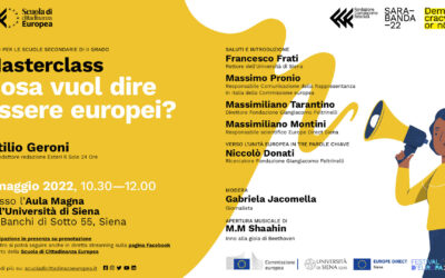 Masterclass “Cosa vuol dire essere europei?”