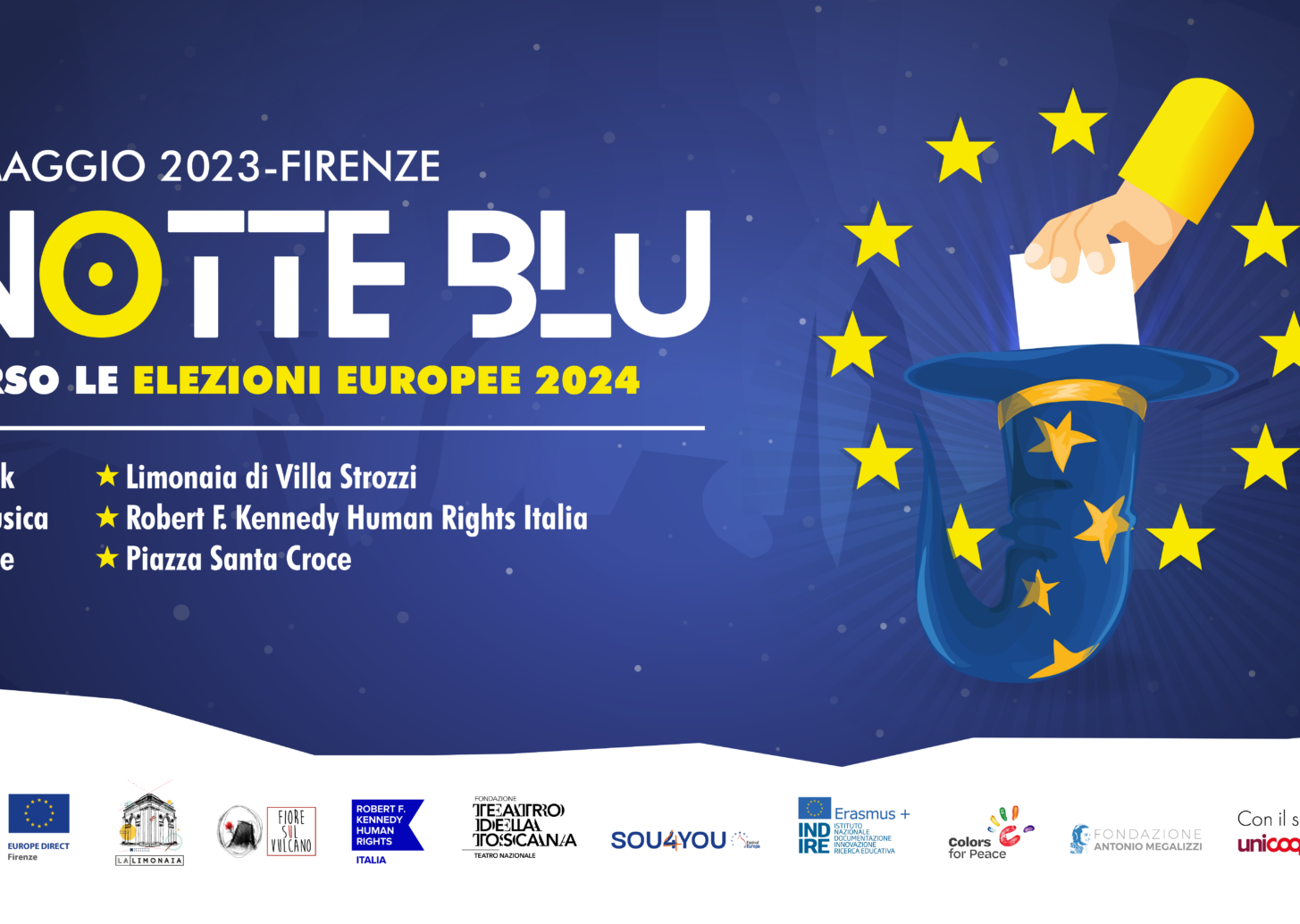 La Notte Blu 2023 – Tre workshop sulla cittadinanza europea aperti tutti